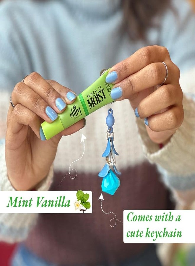 Elitty Crave (Mint Vanilla) Lip Balm | Dermatologically Tested | Infused with Peptides, Witch Hazel & Vitamin E | Gentle & Safe for Everyday Use (6 GM) - Image 4